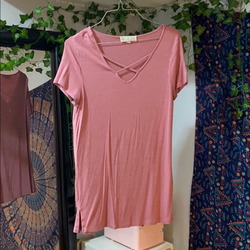 Dusty rose tee